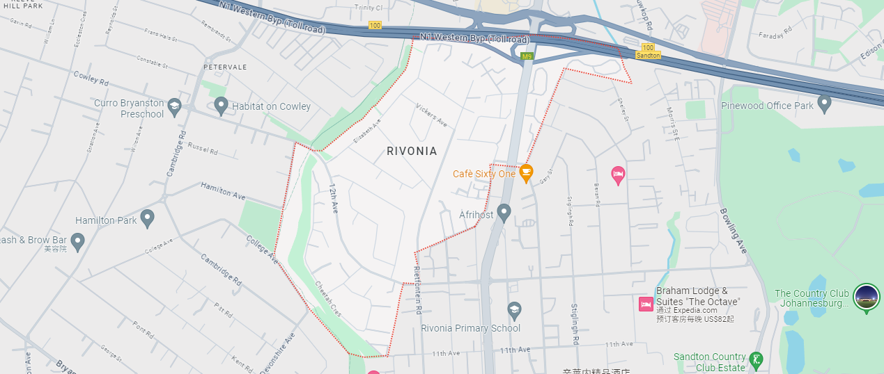 Sandton Spring Guesthouse Location